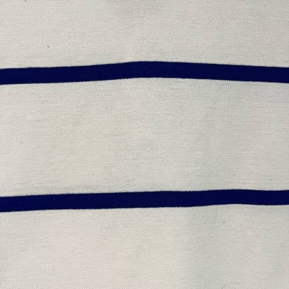 Tommy Hilfiger Men’s Small White & Navy Striped Polo Shirt - Performance Pique - Picture 9 of 12